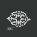 FS-049 PU French decorative ceiling medallion for chandelier and ceiling decoration