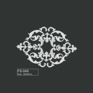 FS-049 PU French decorative ceiling medallion for chandelier and ceiling decoration