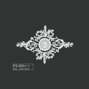 FS-050 PU French decorative ceiling medallion for chandelier and ceiling decoration