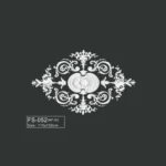 FS-052 PU French decorative ceiling medallion for chandelier and ceiling decoration