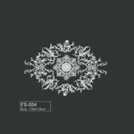 FS-054 PU French decorative ceiling medallion for chandelier and ceiling decoration