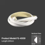 FS-4009 PU flexible moulding for curved wall and ceiling decoration