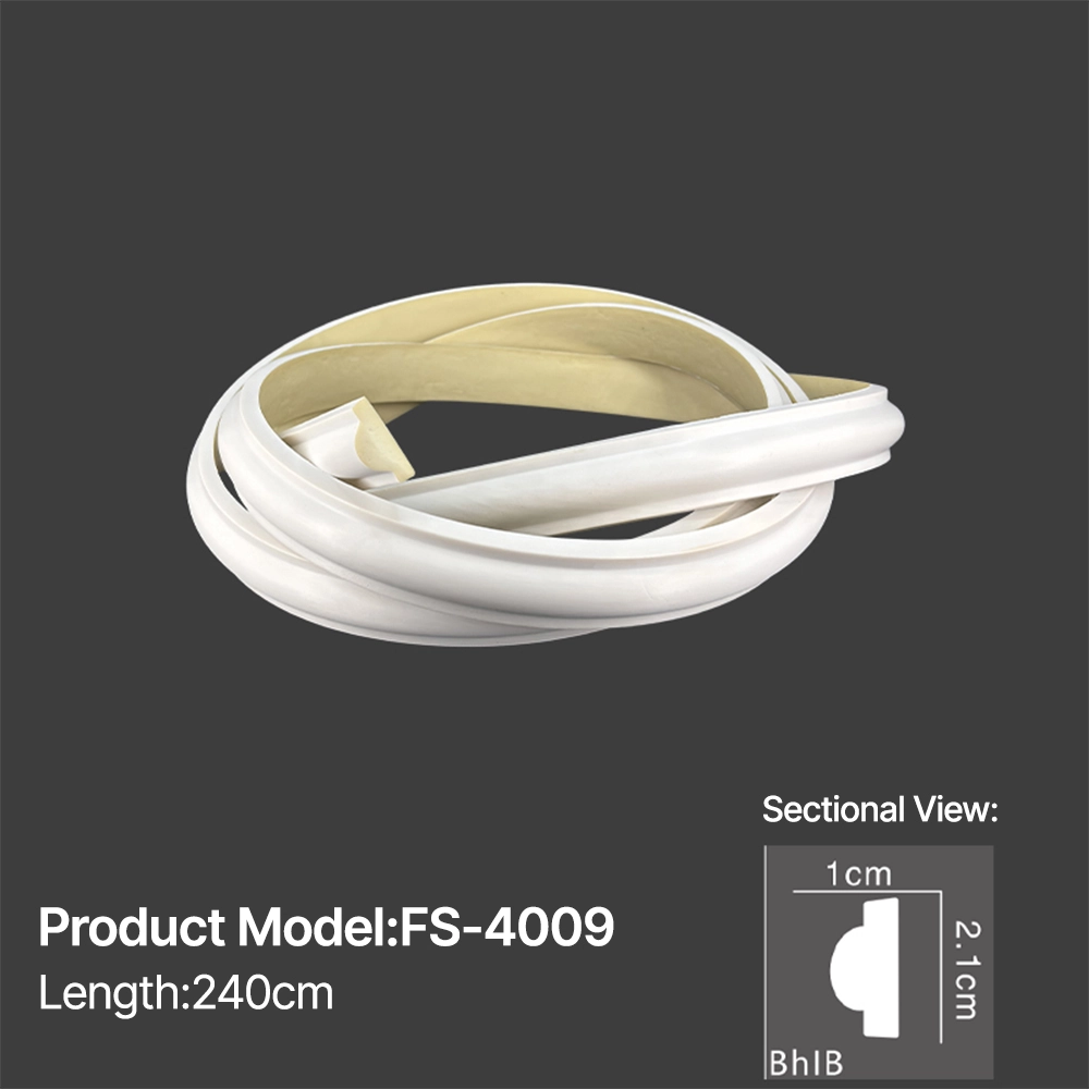 FS-4009 PU flexible moulding for curved wall and ceiling decoration