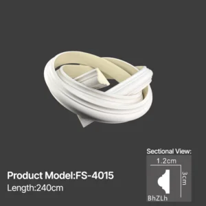 FS-4015 PU flexible moulding for curved wall and ceiling decoration
