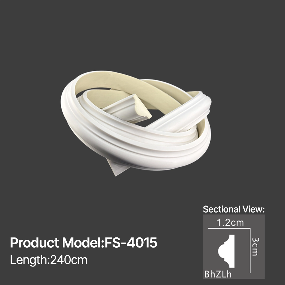FS-4015 PU flexible moulding for curved wall and ceiling decoration