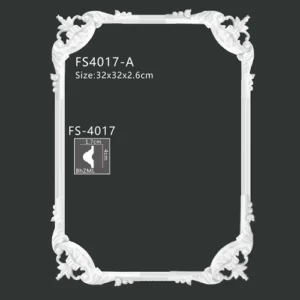 FS-4017 PU one-piece corner ornament for wall frame decoration