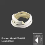 FS-4018 PU flexible moulding for curved wall and ceiling decoration