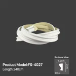 FS-4027 PU flexible moulding for curved wall and ceiling decoration