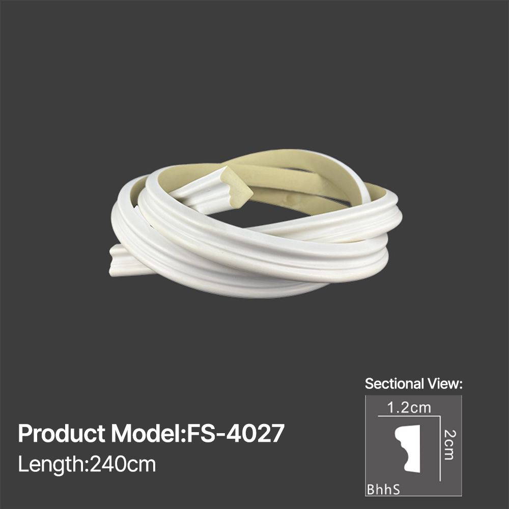 FS-4027 PU flexible moulding for curved wall and ceiling decoration