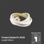 FS-4029 PU flexible moulding for curved wall and ceiling decoration