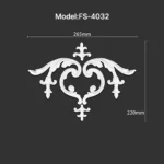FS-4032 PU combination center ornament for wall and ceiling decoration