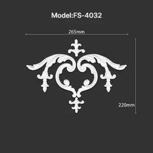 FS-4032 PU combination center ornament for wall and ceiling decoration