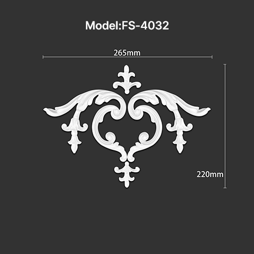 FS-4032 PU combination center ornament for wall and ceiling decoration