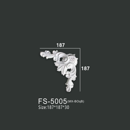 FS-5005 PU one-piece corner ornament for wall frame decoration