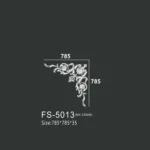 FS-5013 PU one-piece corner ornament for wall frame decoration