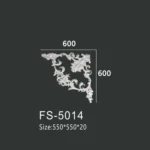 FS-5014 PU one-piece corner ornament for wall frame decoration