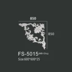 FS-5015 PU one-piece corner ornament for wall frame decoration