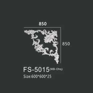 FS-5015 PU one-piece corner ornament for wall frame decoration