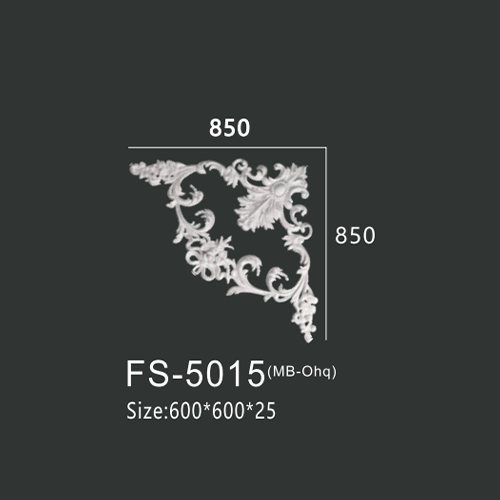 FS-5015 PU one-piece corner ornament for wall frame decoration