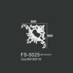 FS-5025 PU one-piece corner ornament for wall frame decoration
