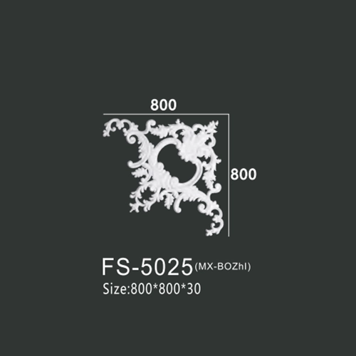 FS-5025 PU one-piece corner ornament for wall frame decoration