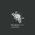 FS-5033 PU one-piece corner ornament for wall frame decoration