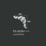 FS-5039 PU one-piece corner ornament for wall frame decoration