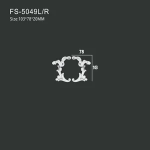 FS-5049L R PU decorative ornament for wall and ceiling decoration
