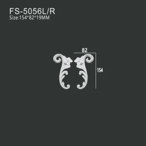 FS-5056L R PU decorative ornament for wall and ceiling decoration