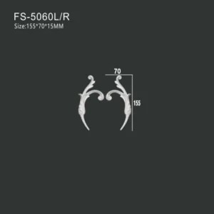 FS-5060L R PU decorative ornament for wall and ceiling decoration