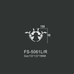 FS-5061L R PU decorative ornament for wall and ceiling decoration