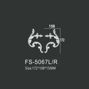 FS-5067L R PU decorative ornament for wall and ceiling decoration