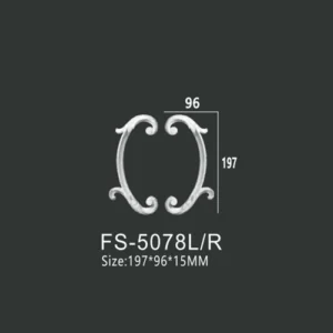 FS-5078L R PU decorative ornament for wall and ceiling decoration