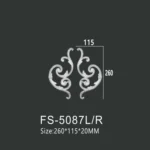FS-5087L R PU decorative ornament for wall and ceiling decoration