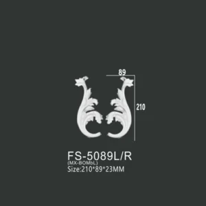 FS-5089L R PU decorative ornament for wall and ceiling decoration