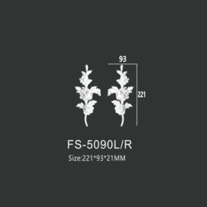 FS-5090L R PU decorative ornament for wall and ceiling decoration