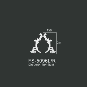 FS-5096L R PU decorative ornament for wall and ceiling decoration