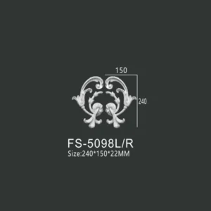 FS-5098L R PU decorative ornament for wall and ceiling decoration
