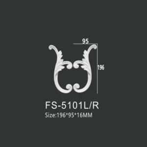 FS-5101L R PU decorative ornament for wall and ceiling decoration