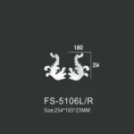 FS-5106L R PU decorative ornament for wall and ceiling decoration
