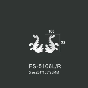 FS-5106L R PU decorative ornament for wall and ceiling decoration
