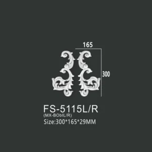 FS-5115L R PU decorative ornament for wall and ceiling decoration