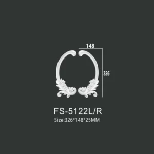 FS-5122L R PU decorative ornament for wall and ceiling decoration