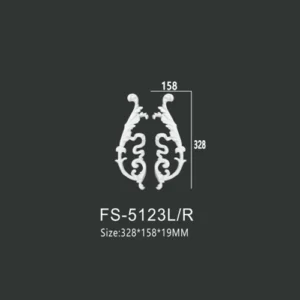 FS-5123L R PU decorative ornament for wall and ceiling decoration