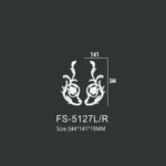FS-5127L R PU decorative ornament for wall and ceiling decoration
