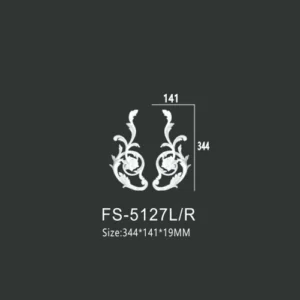FS-5127L R PU decorative ornament for wall and ceiling decoration