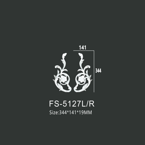 FS-5127L R PU decorative ornament for wall and ceiling decoration