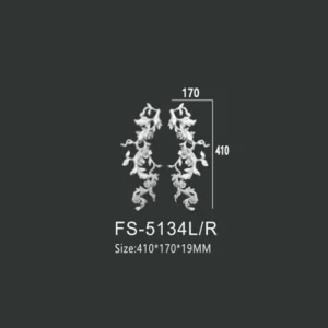 FS-5134L R PU decorative ornament for wall and ceiling decoration