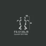FS-5135L R PU decorative ornament for wall and ceiling decoration