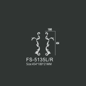 FS-5135L R PU decorative ornament for wall and ceiling decoration